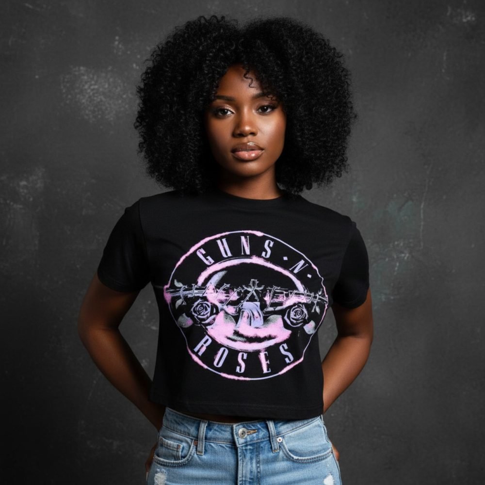 Guns N' Roses - Pink Bullet Crop top - Schwarz